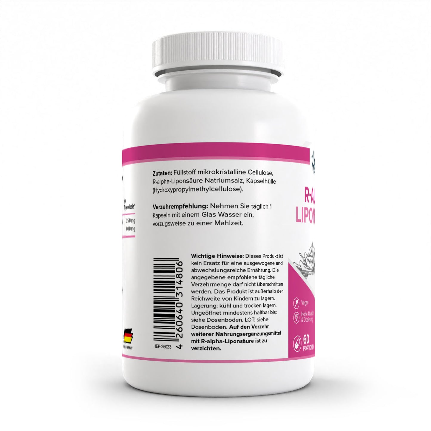 HEALTH+ R-ALA 60 cápsulas