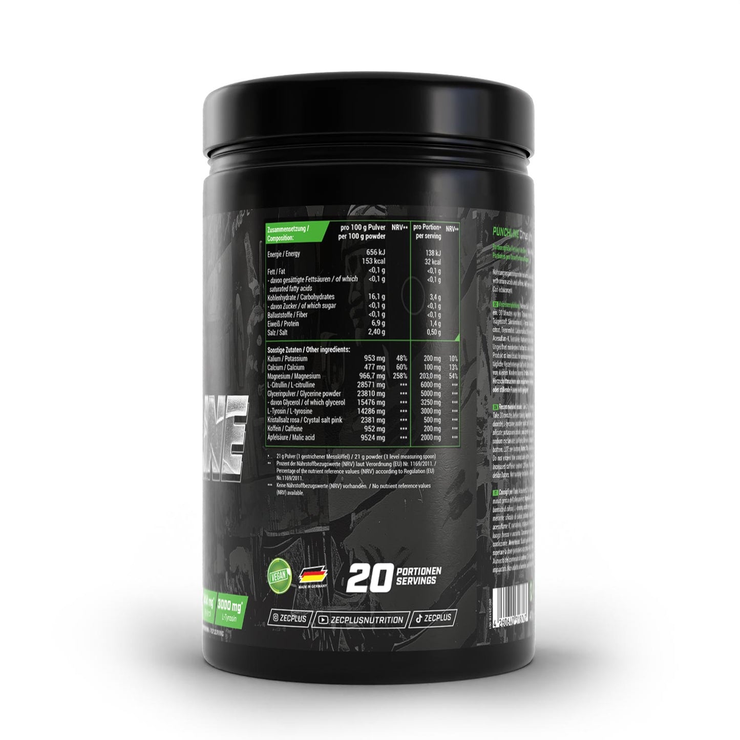 ZEC+ PUNCHLINE Pre-Workout Booster