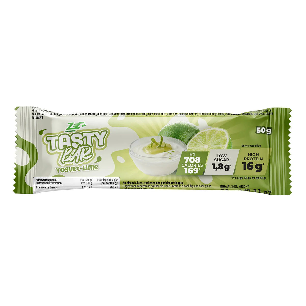 ZEC+ TASTY BAR Yogur-Lima Limitada, 50g 