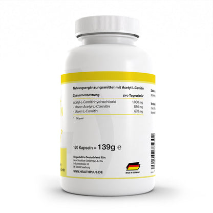 HEALTH+ ACETIL-L-CARNITINA 120 capsule