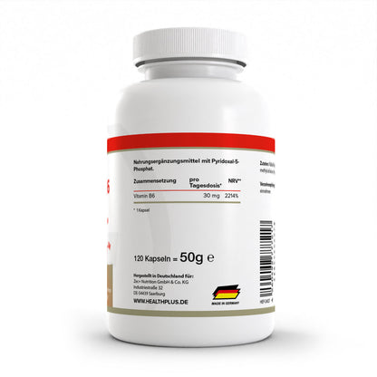 HEALTH+ VITAMINA B6 120 cápsulas 