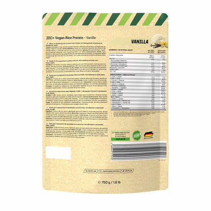 ZEC+ VEGAN RICE PROTEIN 750g