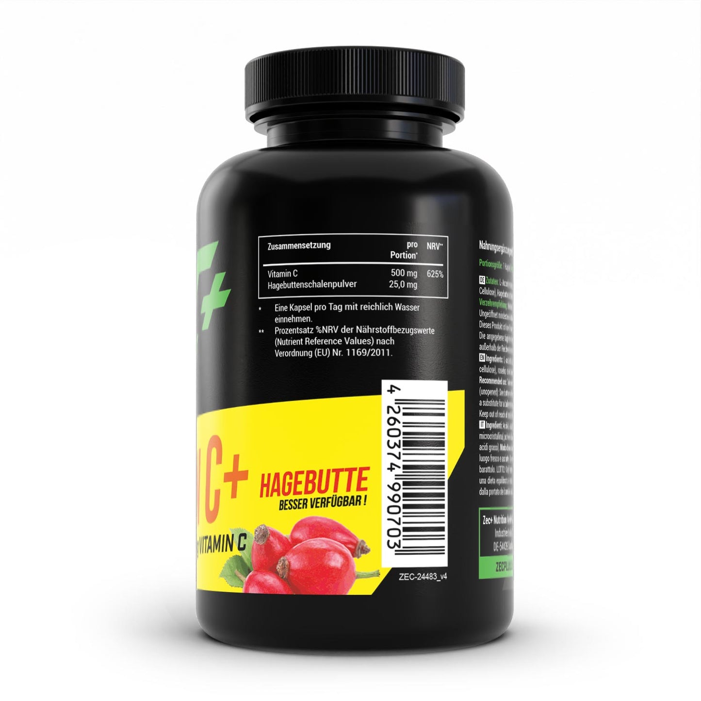 ZEC+ VITAMINA C + ROSA CANINA 120 capsule