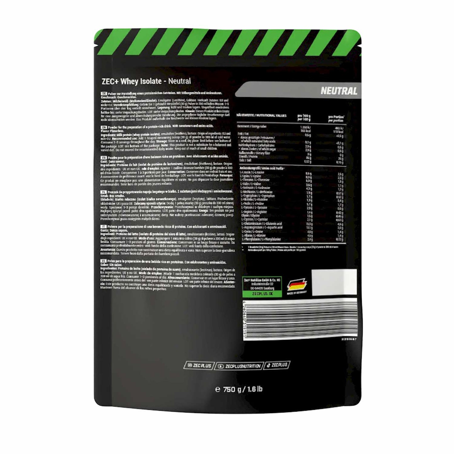 ZEC+ WHEY ISOLATE 750g 