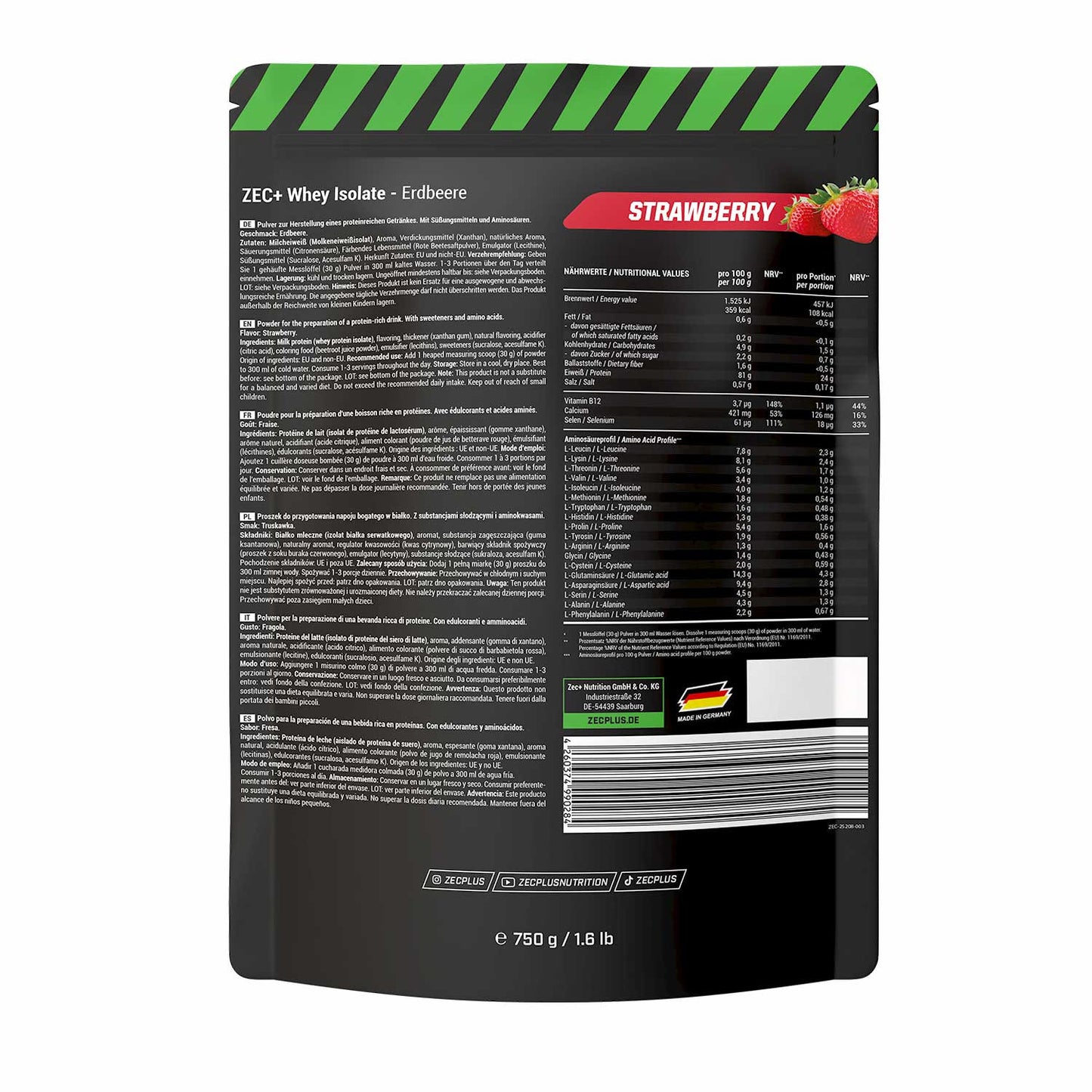 ZEC+ WHEY ISOLATE 750g 