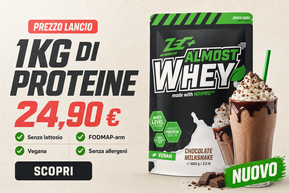 ZEC+ Almost Whey — 1kg di proteine a 24,90€